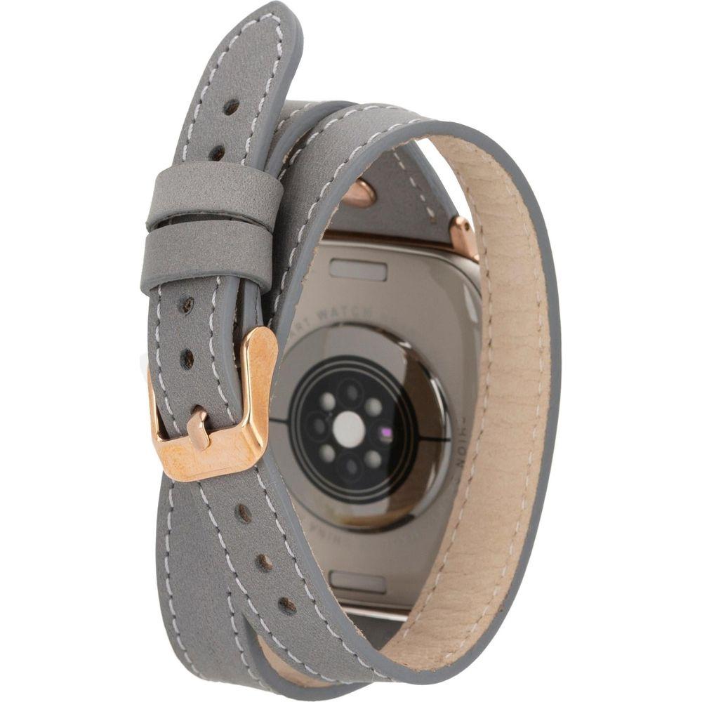 Vernon Double Tour Leather Bands for Apple Watch 9, Ultra 2 and SE-13