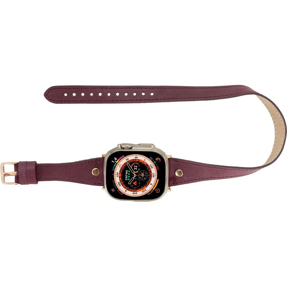 Vernon Double Tour Leather Bands for Apple Watch 9, Ultra 2 and SE-34