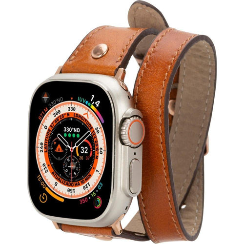 Load image into Gallery viewer, Vernon Double Tour Leather Bands for Apple Watch 9, Ultra 2 and SE-0
