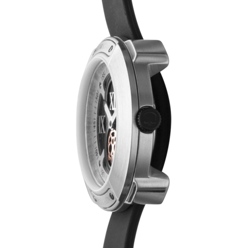 Load image into Gallery viewer, Vista Roman Silver Black: A Luxurious Timepiece for the Discerning Individual
