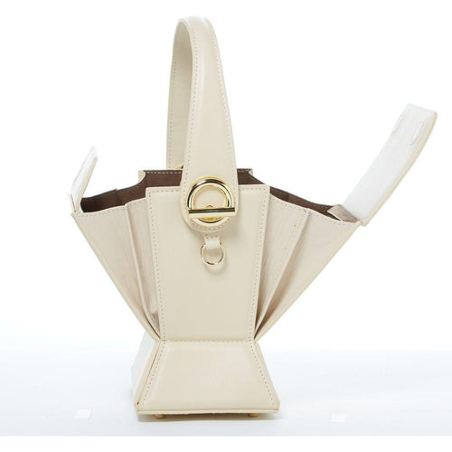 Load image into Gallery viewer, SUSU The Amber Leather Bucket Bag Off White - A Statement of Elegance
