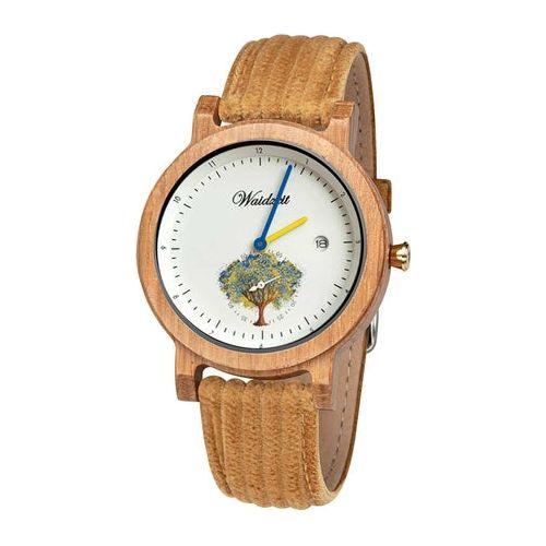 Waidzeit Tree of Life Watch - Mustard Yellow & Grey