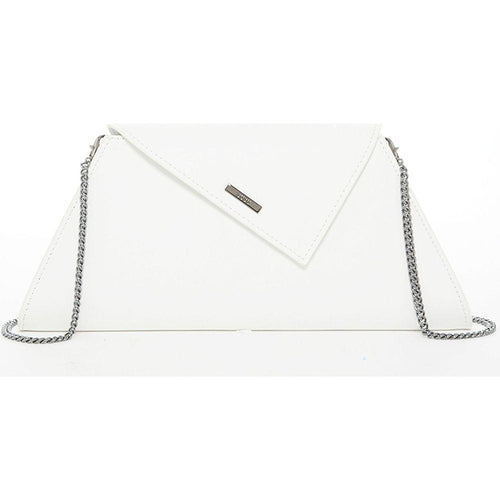 Load image into Gallery viewer, Angelica White Leather Clutch Bag
