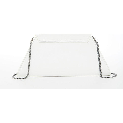 Load image into Gallery viewer, Angelica White Leather Clutch Bag
