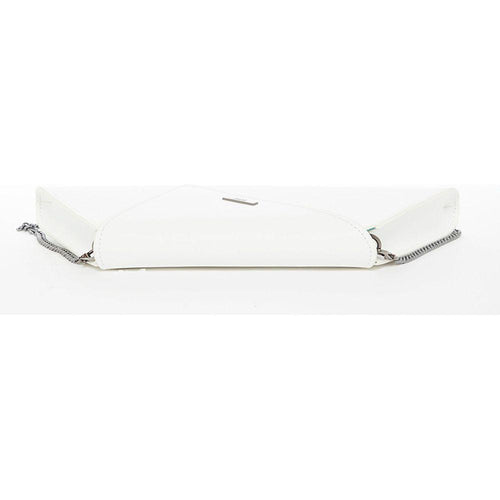 Load image into Gallery viewer, Angelica White Leather Clutch Bag
