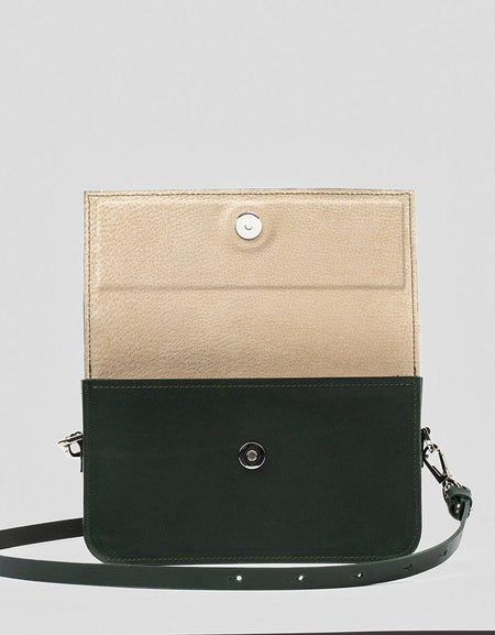 Curie Leather Shoulder Bag - Red Elegance Redefined