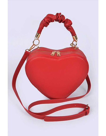 Top Handle Heart Shape Swing Bag
