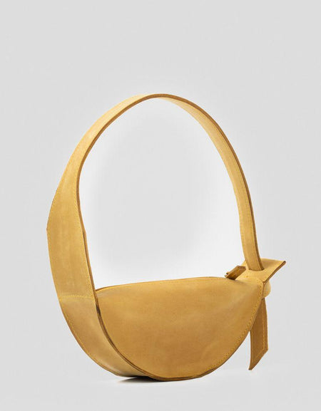 Designer Handbag - Crescent (Yellow)