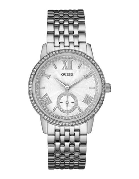 Guess Ladies' W0573L1 Quartz Steel Stainless Steel Watch - White, Ø 39mm
