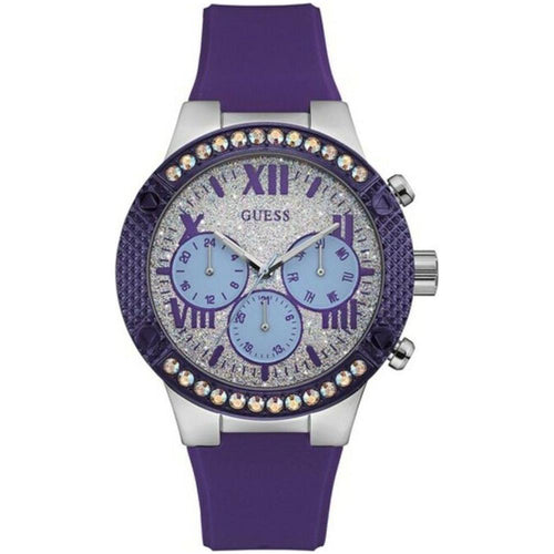 Load image into Gallery viewer, Guess Women&#39;s W0772L5 Purple Silicone Watch Strap Replacement
