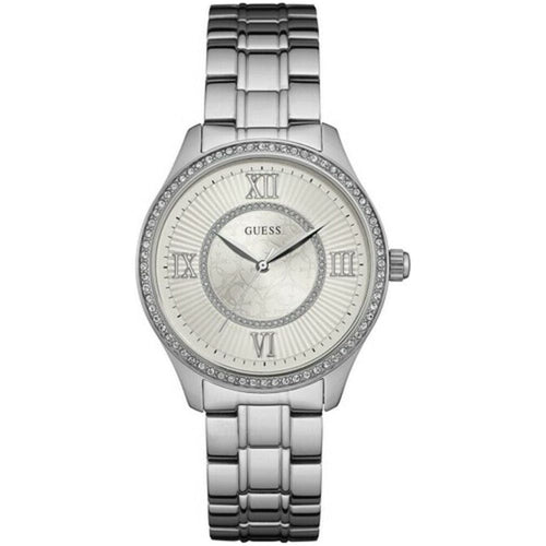 Load image into Gallery viewer, Guess Ladies&#39; W0825L1 Stainless Steel Silver Quartz Watch (38mm)
