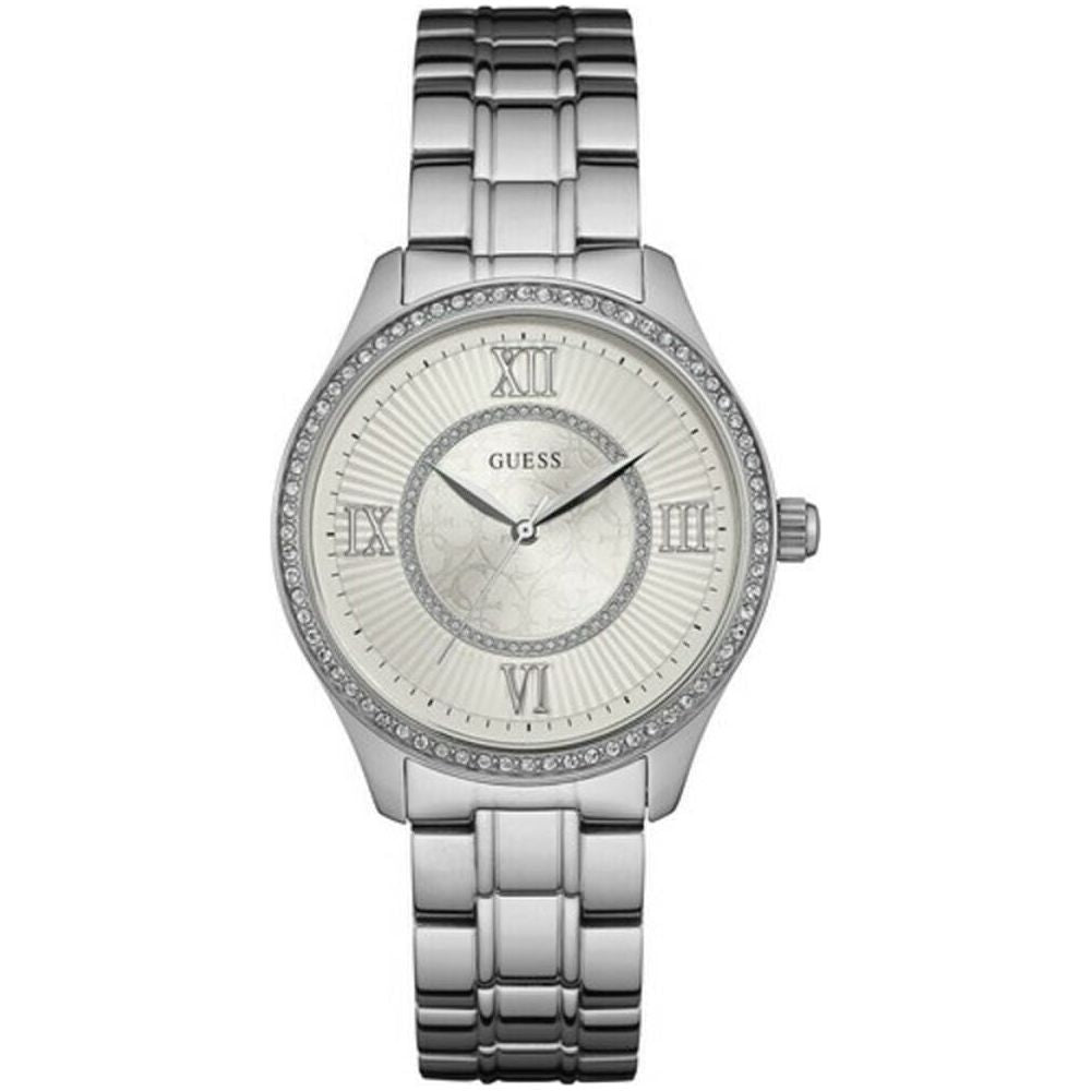 Guess Ladies' W0825L1 Stainless Steel Silver Quartz Watch (38mm)