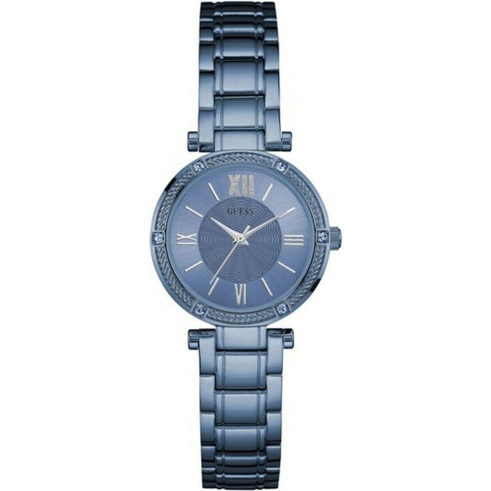 Guess Ladies' Blue Steel Watch W0767L4 - Ø 30mm - Women's Fashion Timepiece