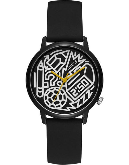 Elegant Black Silicone Watch Strap Replacement for Ladies - 38mm