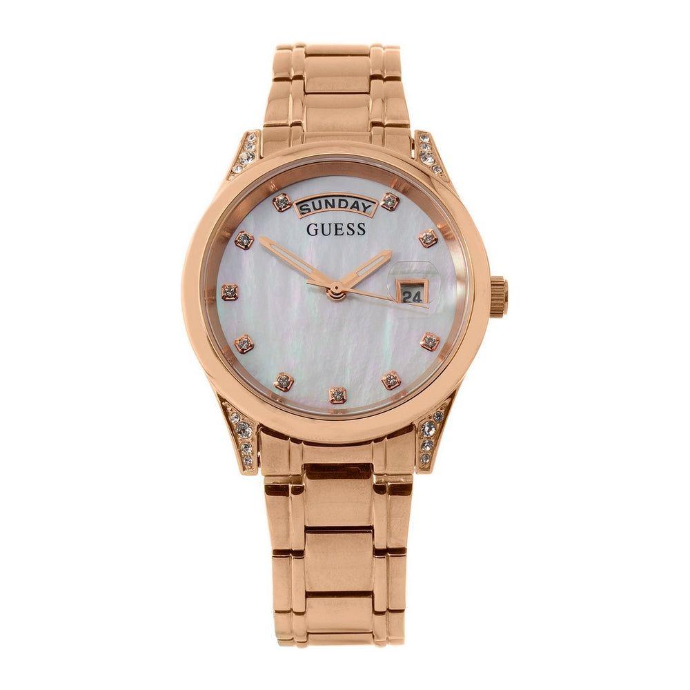 Guess Ladies' Watch GW0047L2, Pink Stainless Steel Quartz Watch for Women (36mm)