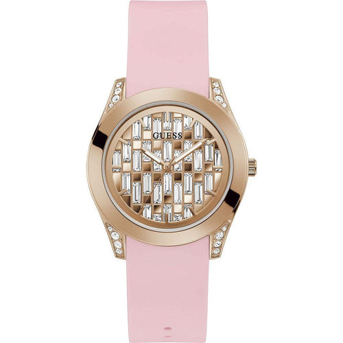 Load image into Gallery viewer, Guess Ladies&#39; GW0109L2 Quartz Wristwatch - Pink Silicone Strap Replacement for Ø 39mm Watch - Women&#39;s Fashion Accessory
