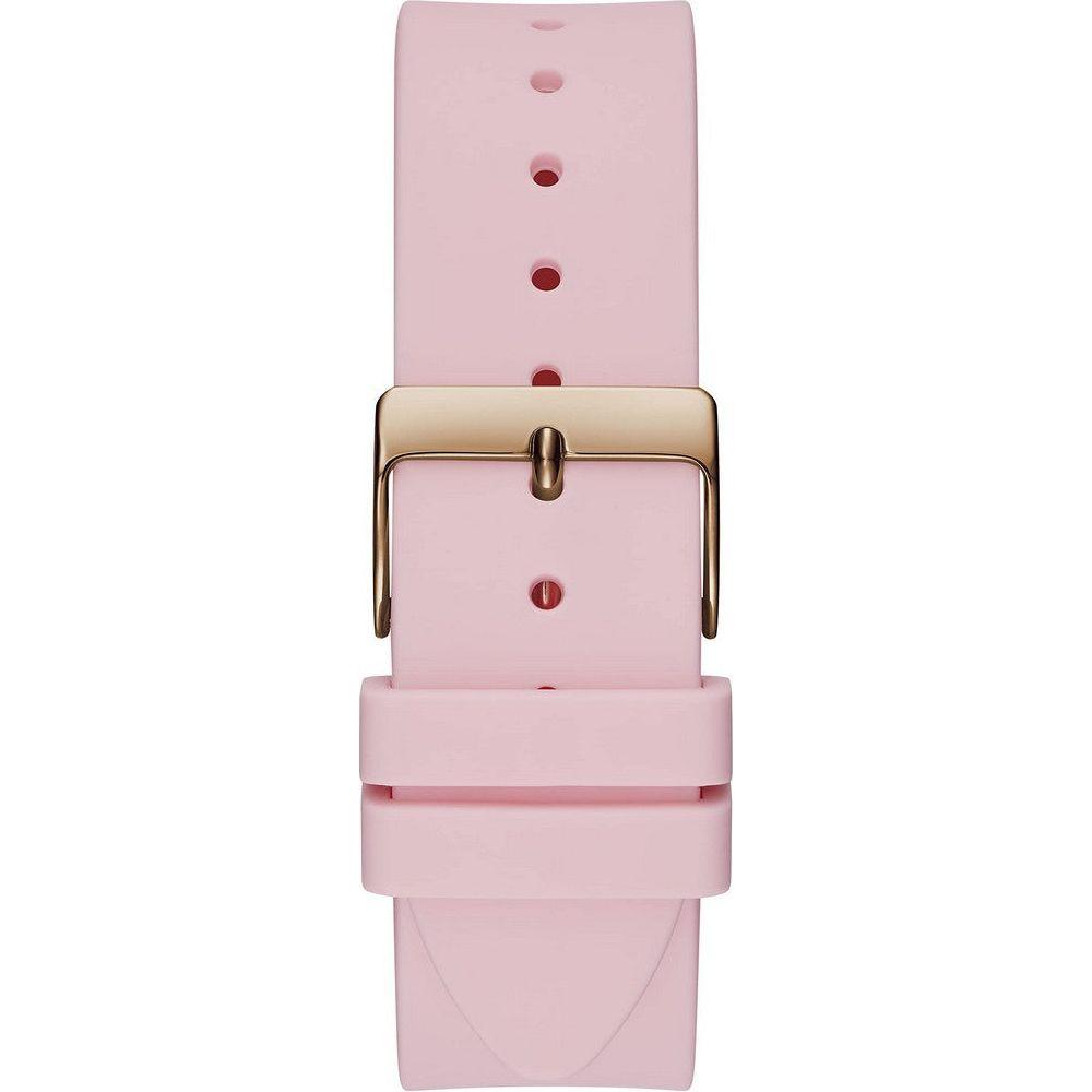 Guess Ladies' GW0109L2 Quartz Wristwatch - Pink Silicone Strap Replacement for Ø 39mm Watch - Women's Fashion Accessory
