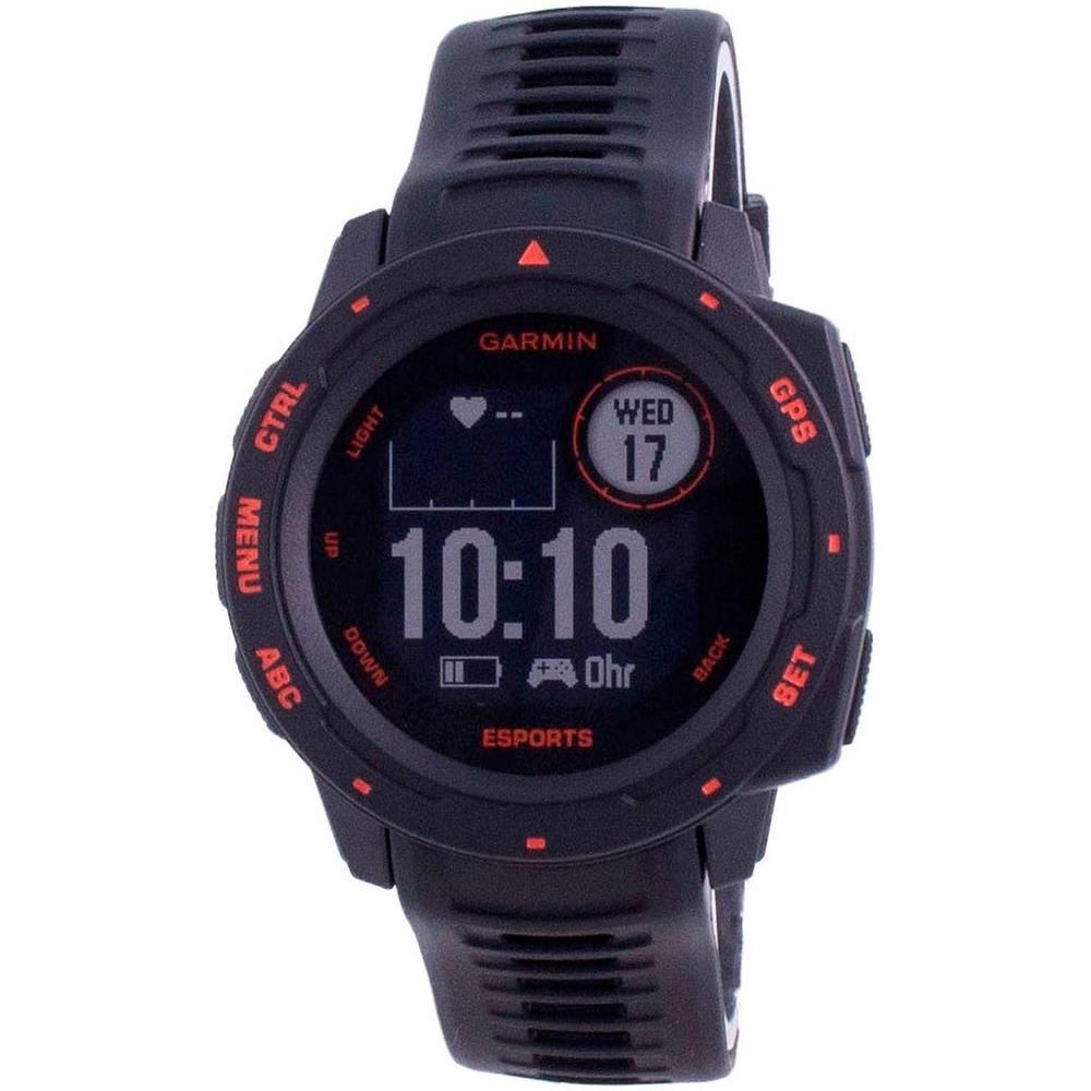 Garmin Instinct E-Sport Edition Outdoor Fitness GPS Multisport Watch - Black Band (010-02064-72) - Men's