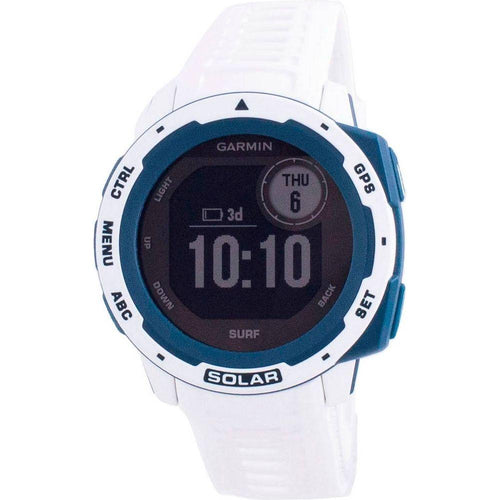 Load image into Gallery viewer, Garmin Instinct Solar Surf Edition Fitness GPS White Silicone Band 010-02293-08 Multisport Watch for Men
