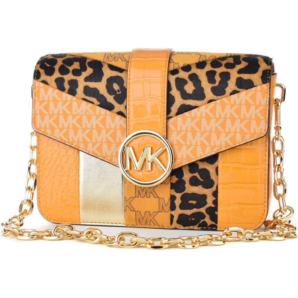 Women's Handbag Michael Kors 35F2GNML2Y-HNY-CMB-MULTI Yellow 22 x 18 x 5 cm-0