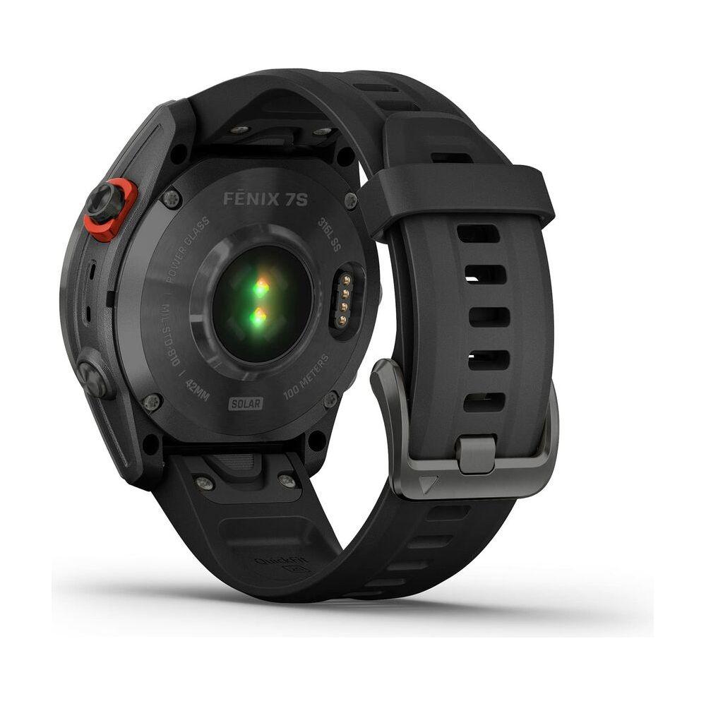 Garmin Fenix 7S Solar Smartwatch - Model XYZ123, Unisex, Black Grey