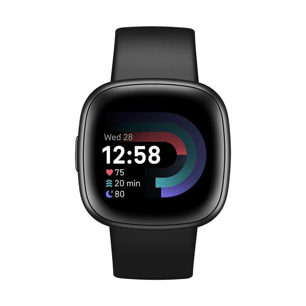 Fitbit VERSA 4 FB523BKBK Smartwatch for Unisex in Black Aluminium