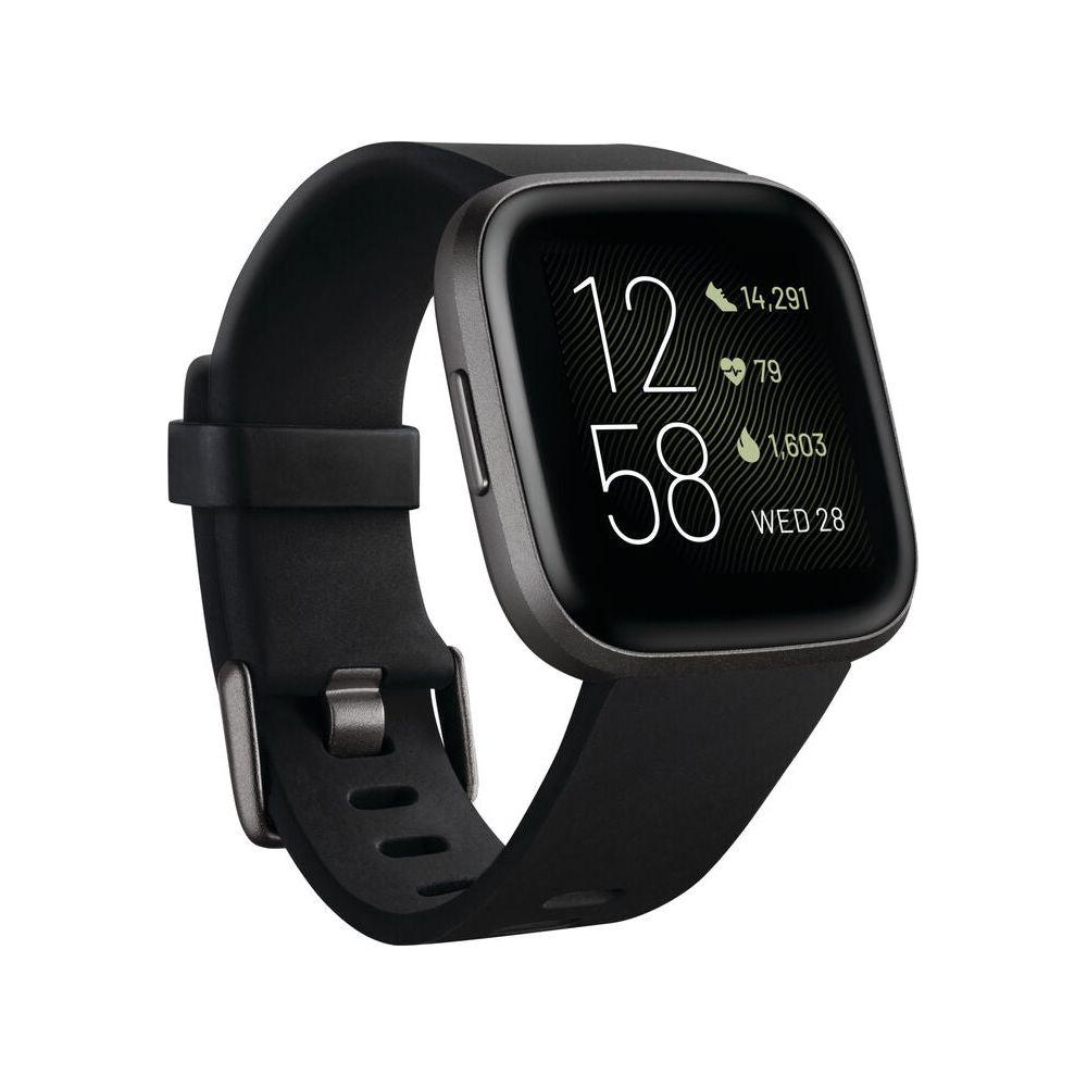 Fitbit Versa 2 Smartwatch - 1.4" AMOLED, WiFi, 165 mAh - Unisex, Black