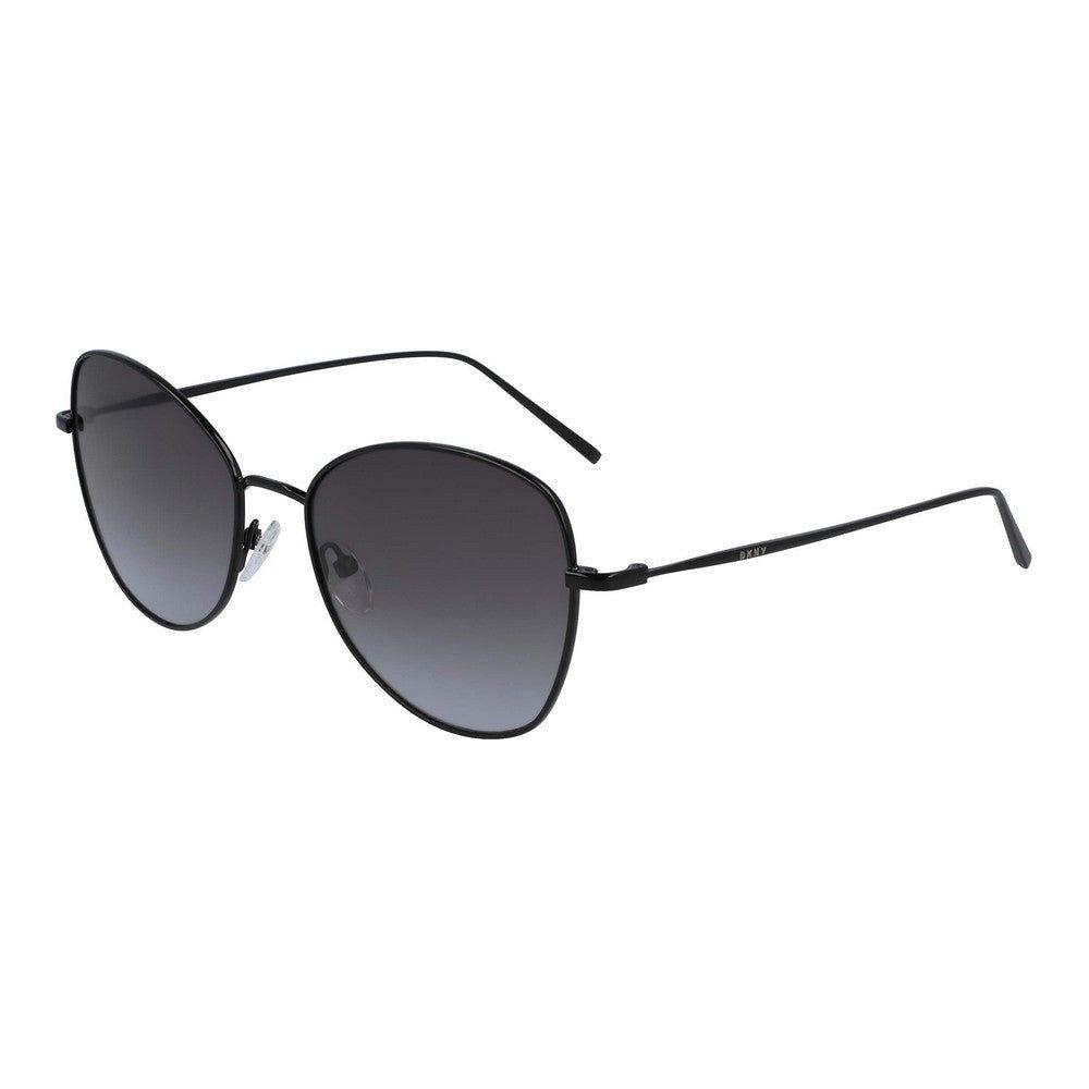 DKNY Women's Aviator Sunglasses DK104S-1 - Elegant Black Metal Frame - UV400 Protection