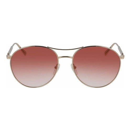 Load image into Gallery viewer, Longchamp LO133S-59770 Women&#39;s Aviator Sunglasses - Golden Metal Frame, UV400 Protection
