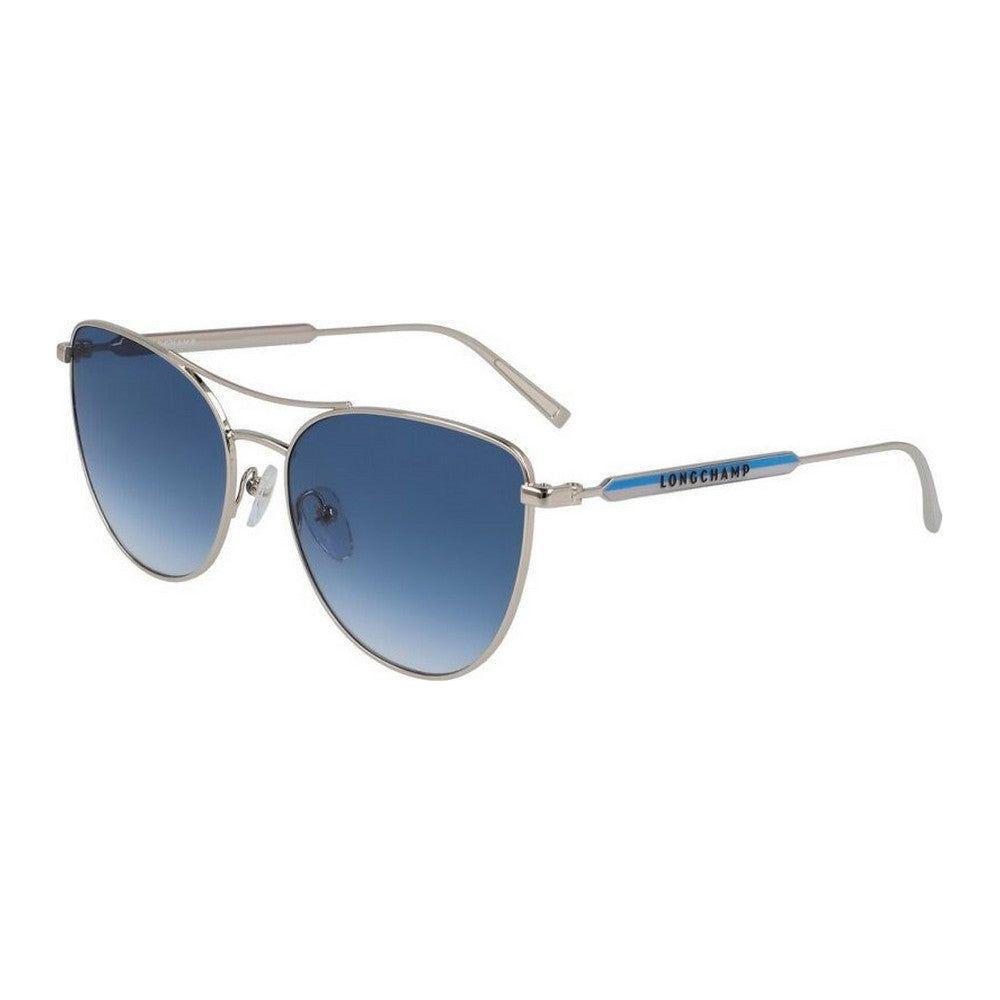 Longchamp LO134S-715 Women's Aviator Sunglasses - Elegant Golden Metal Frame, UV400 Protection