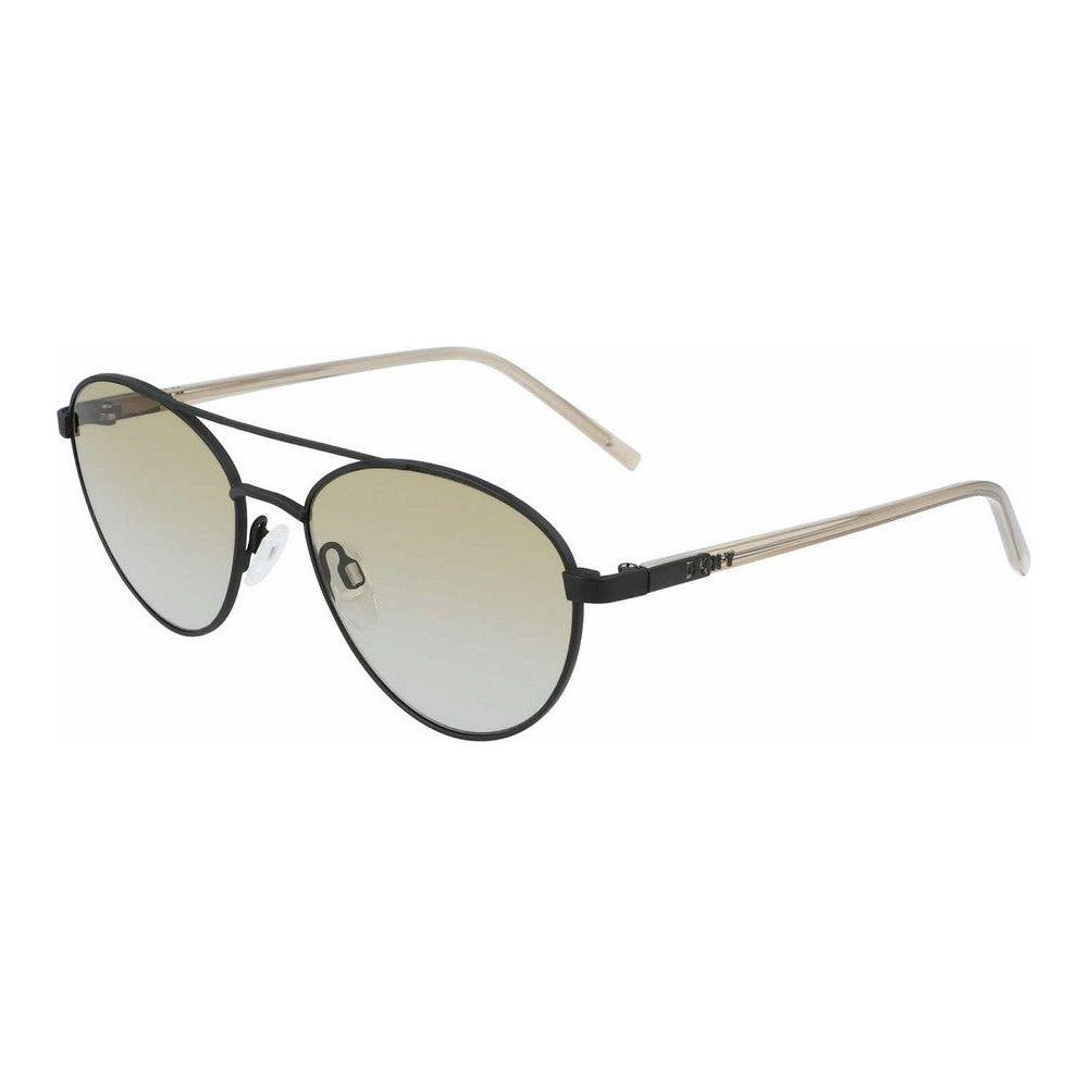 DKNY DK302S-272 Women's Aviator Sunglasses: Green Metal Frame, UV400 Protection