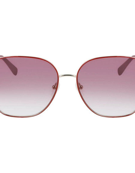 Longchamp LO151S-604 Women's Aviator Sunglasses in Red - Stylish UV400 Protection Eyewear
