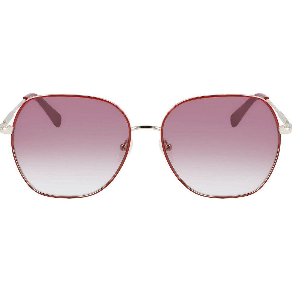 Longchamp LO151S-604 Women's Aviator Sunglasses in Red - Stylish UV400 Protection Eyewear