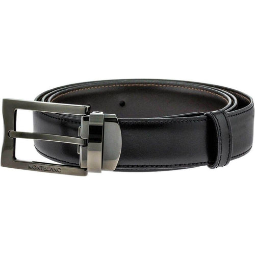 Load image into Gallery viewer, Montblanc Contemporary Reversible Black-Brown 105080 Men&#39;s Leather Belt
