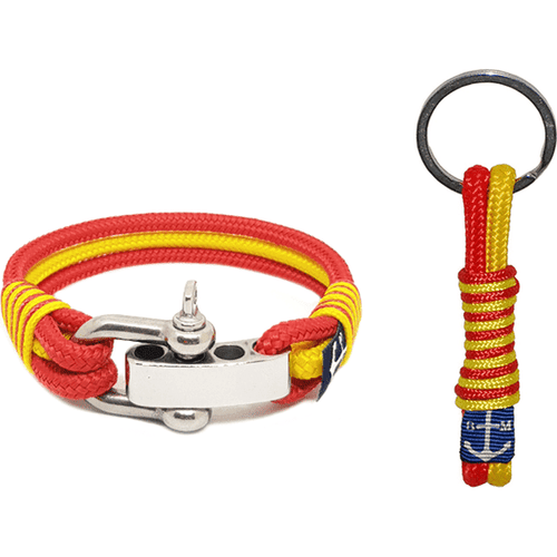 Load image into Gallery viewer, Manchester United Nautical Bracelet and Keychain-0
