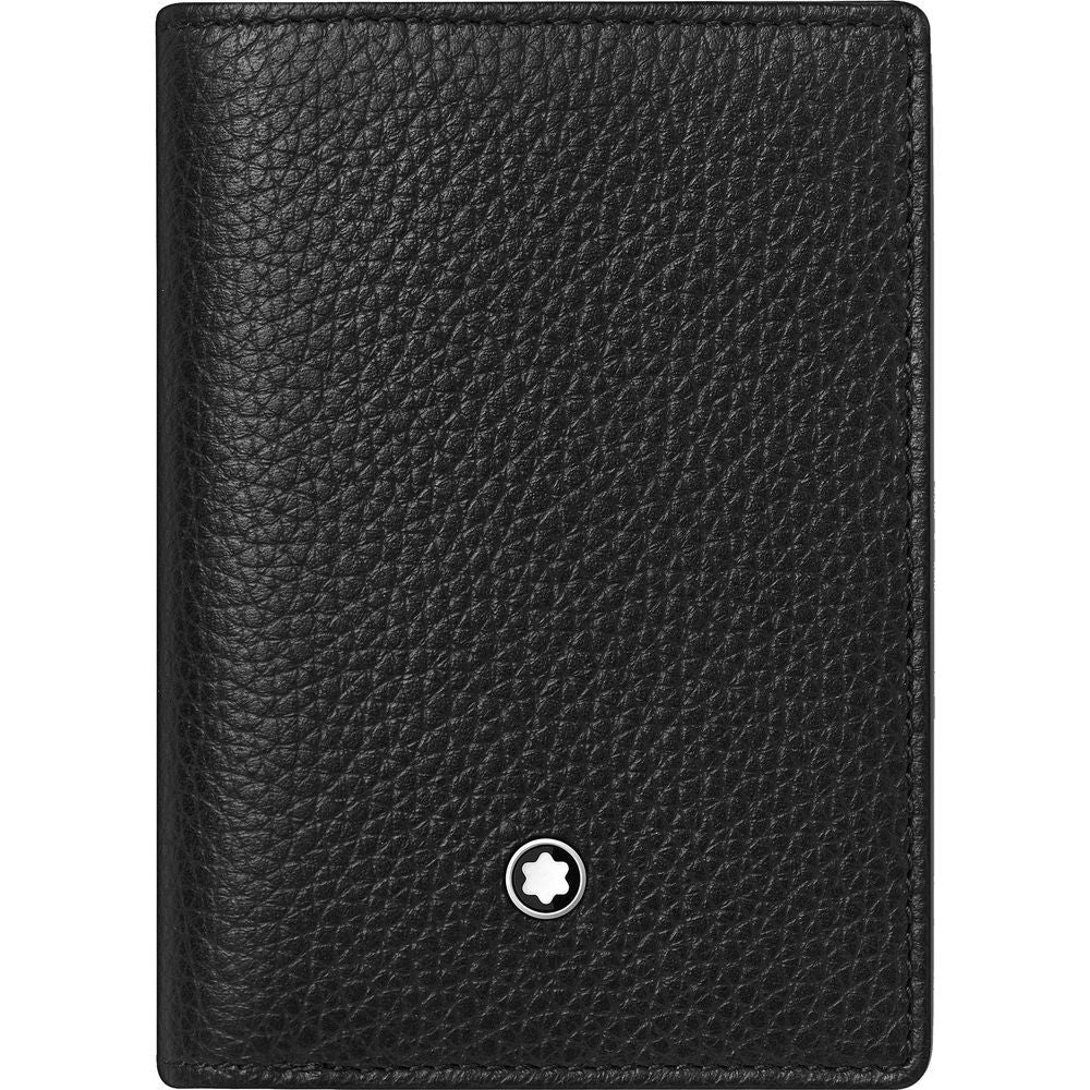 Montblanc Meisterstuck 126259 Men's Black Soft Grain Compact Wallet