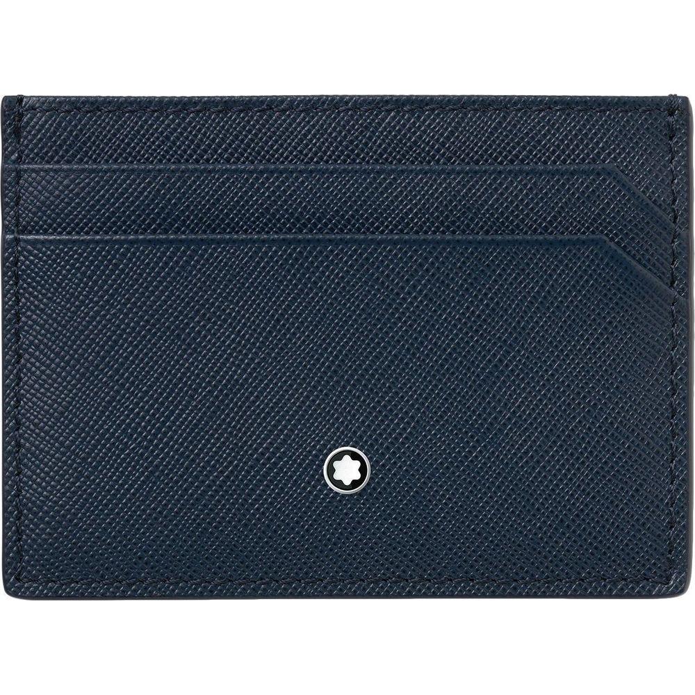 Montblanc Sartorial Grey Luxury 128597 Men's Saffiano Leather Card Holder