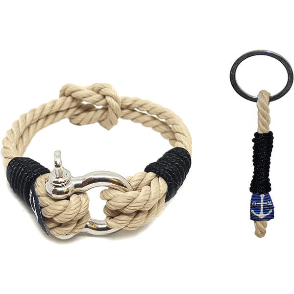 Classic Rope Nautical Bracelet & Keychain-0
