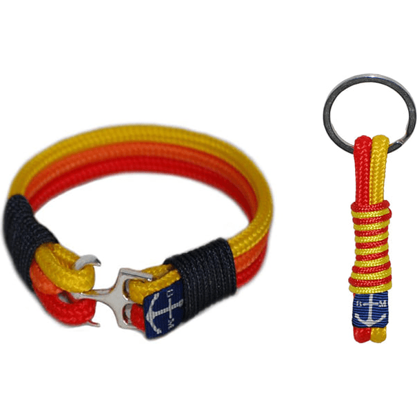 Rainbow Nautical Bracelet and Keychain-0