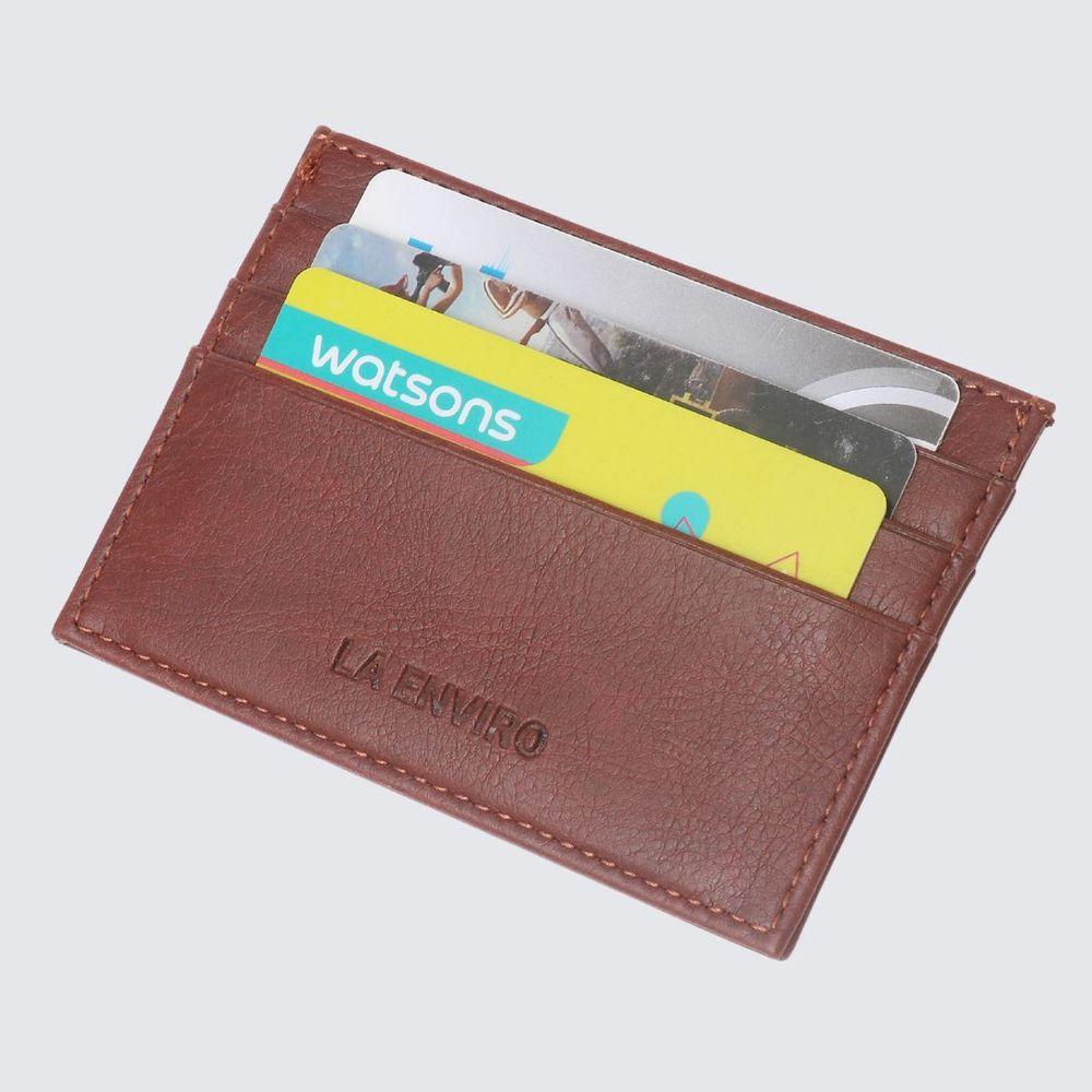 AVOCA Unisex Card Holder I Dark Brown-1