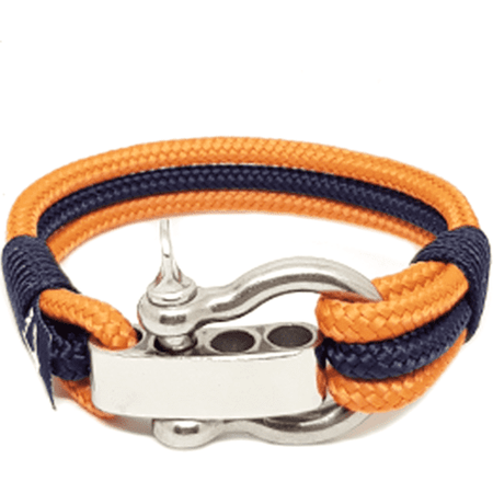 Adjustable Shackle Columbus Nautical Bracelet-0