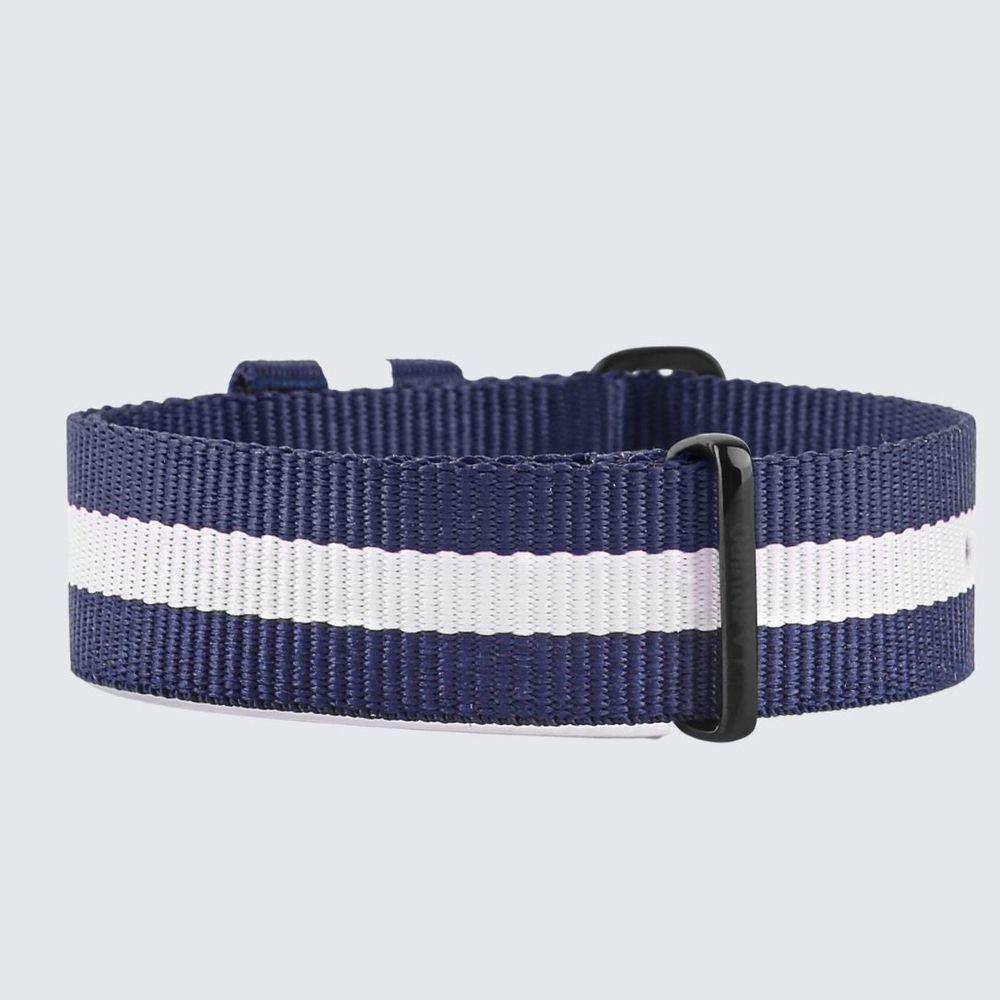 Nato Blue & White Strap | 20MM-2