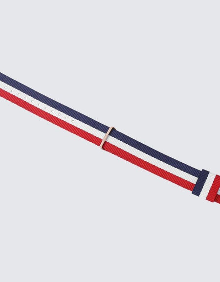 Nato Red, Blue & White Strap | 20MM-1