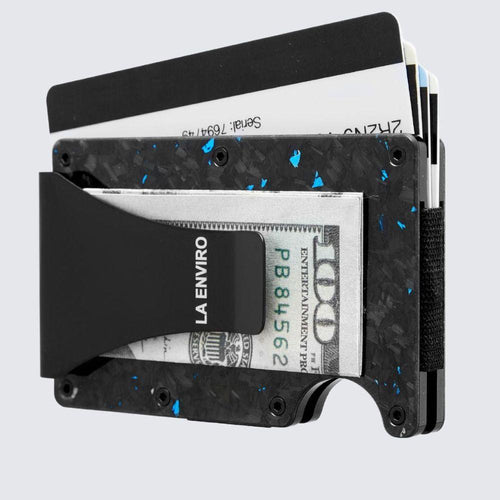 Load image into Gallery viewer, LORNE Forged Carbon Wallet I Gloss Blue-0
