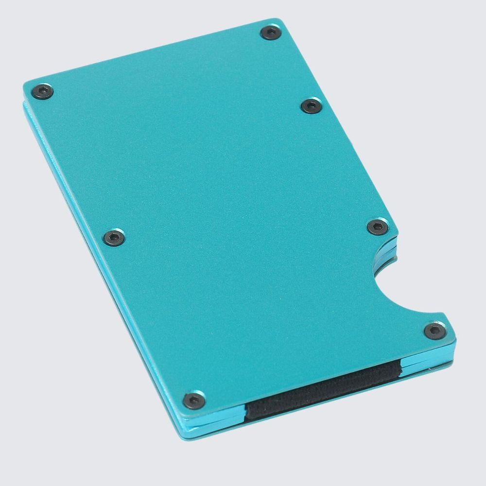 Minimalist Metal Wallet I Blue-2