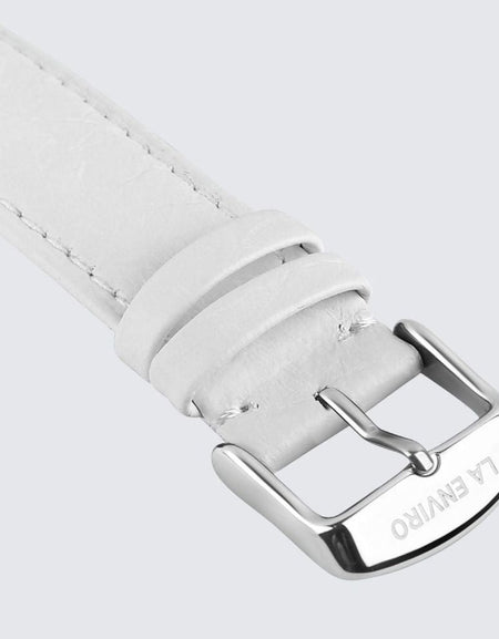 White Pineapple Leather Watch Strap | 20MM-0