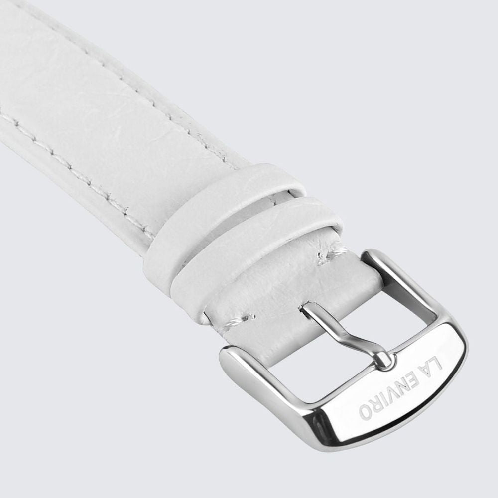 White Pineapple Leather Watch Strap | 20MM-0