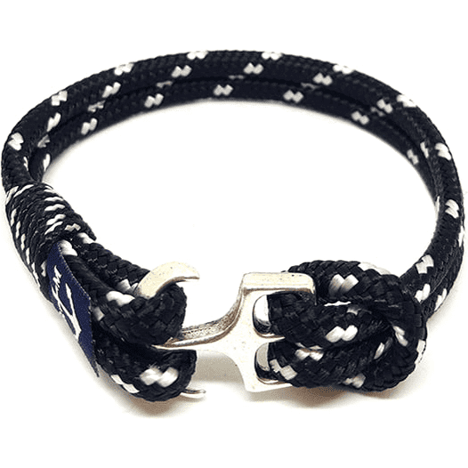 Sailors Black and White Nautical Bracelet-0