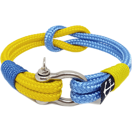 Yellow and Blue Nautical Bracelet-0