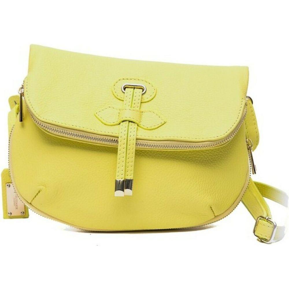 Women's Handbag Trussardi D66TRC1016-GIALLO Leather Yellow-0